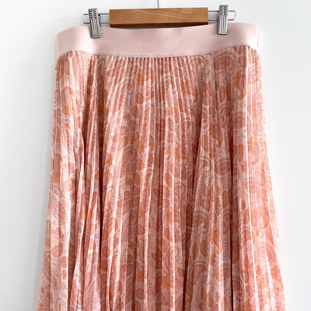 Aritzia Peach Paisley Twirl Skirt - Picture 3 of 14